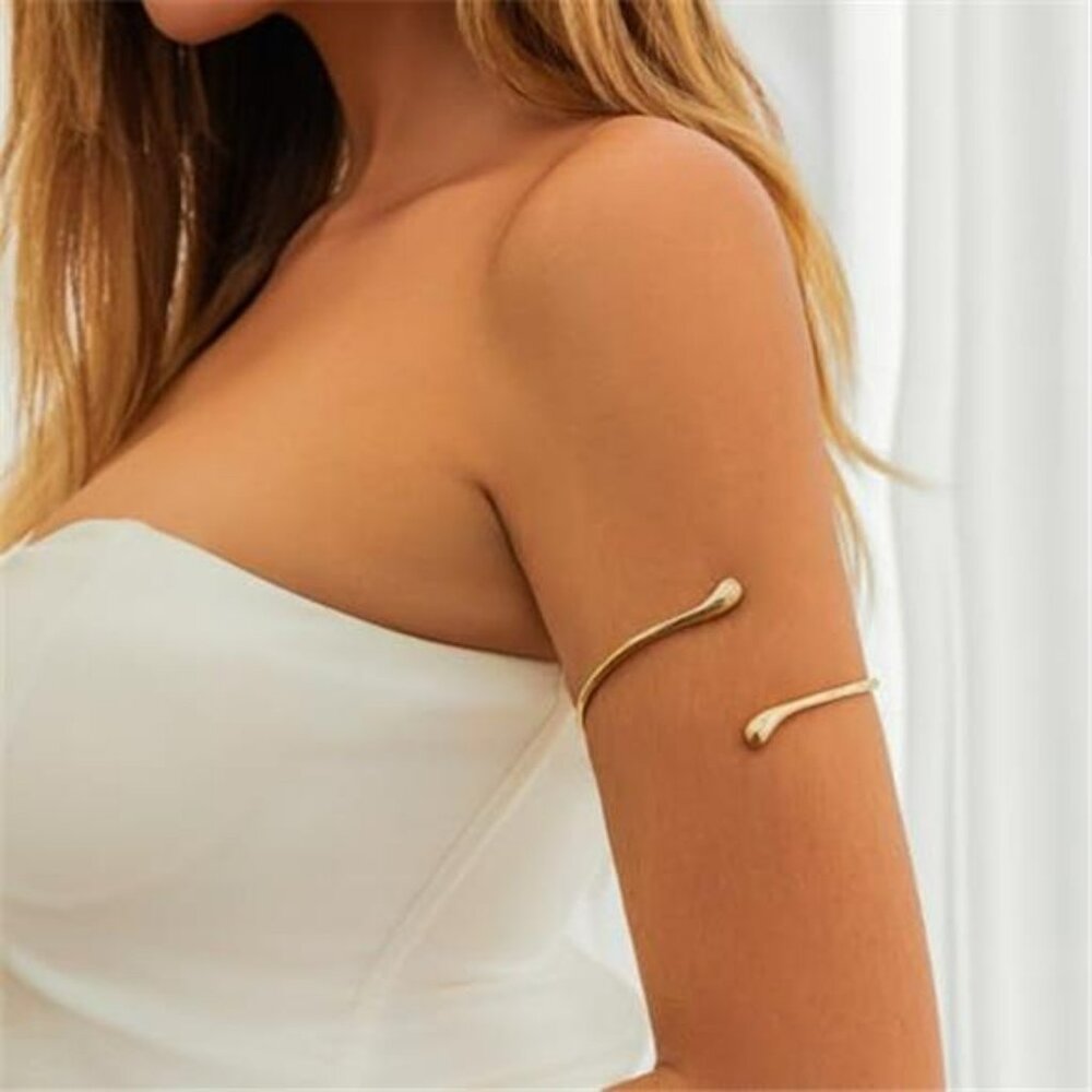 Minimalist Arm Cuff for Women Gold Arm Cuff Upper Arm Cuff Bracelet Dainty
